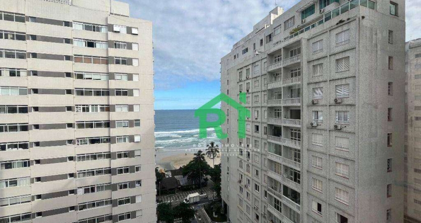 Apartamento à beira mar, 2 dormitórios, 1 vaga, Pitangueiras, Guarujá/SP
