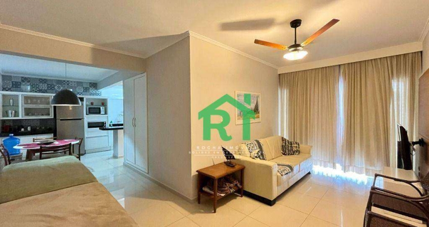 Apartamento Reformado, 1 Dormitório, 1 Vaga, Pitangueiras, Guarujá/SP