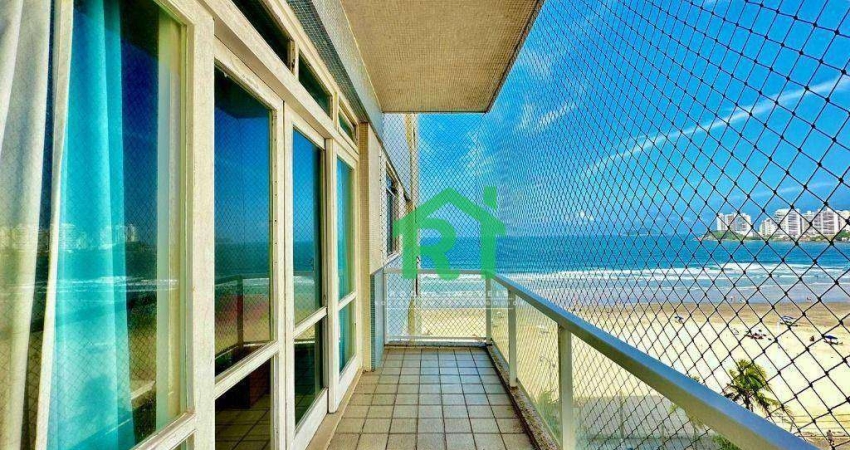 Apartamento frente mar com 3 quartos (1 suíte), 1 vaga e lazer à venda em Pitangueiras, Guarujá | Rocha Imóveis Guarujá