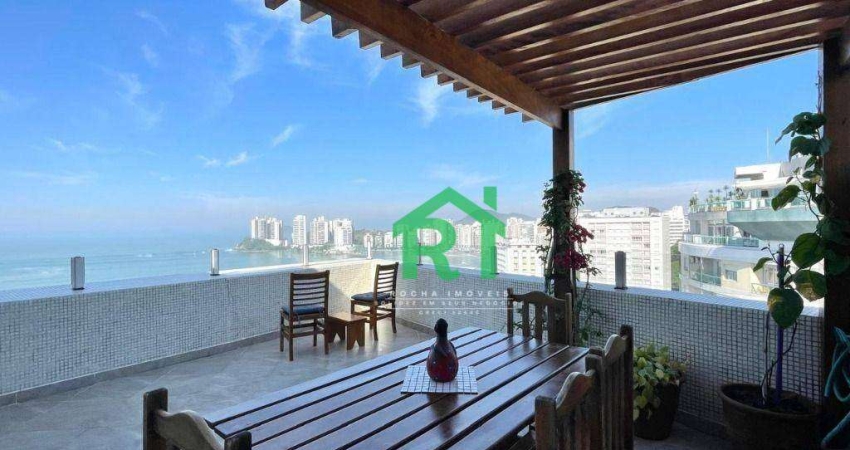 Cobertura com 4 dormitórios à venda, 238 m² por R$ 1.900.000,00 - Pitangueiras - Guarujá/SP