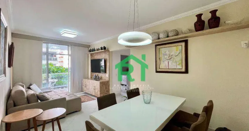 Apartamento com 2 dormitórios, 85 m² - venda por r$ 430.000,00 ou aluguel por r$ 3.500,00/mês - pitangueiras - guarujá/sp