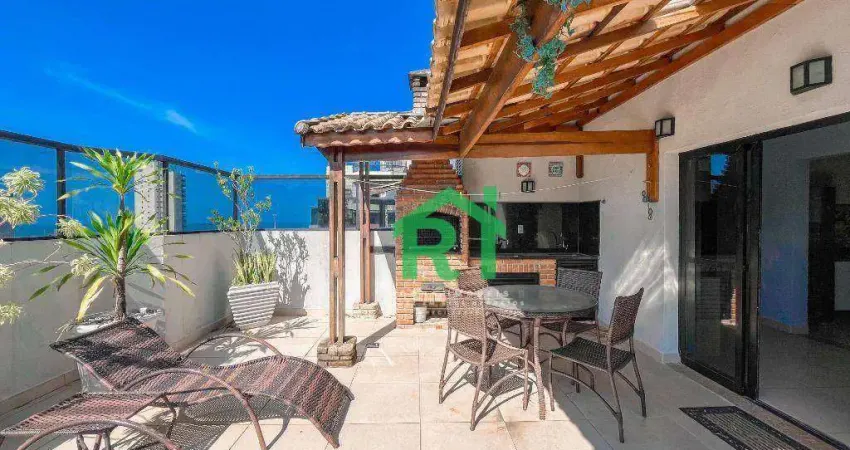 Cobertura com 2 dormitórios à venda, 110 m² por R$ 610.000,00 - Enseada - Guarujá/SP