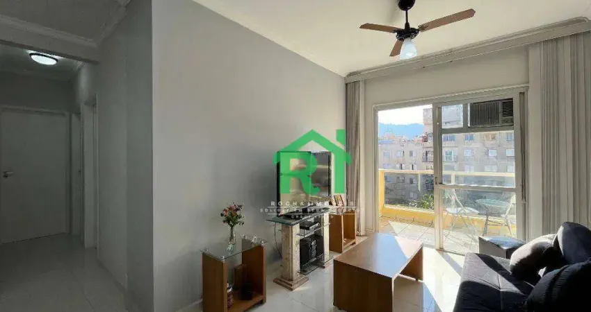 Apartamento 2 Quartos, 1 Vaga. Venda, 70m² R$400.000 - Enseada - Guarujá/SP