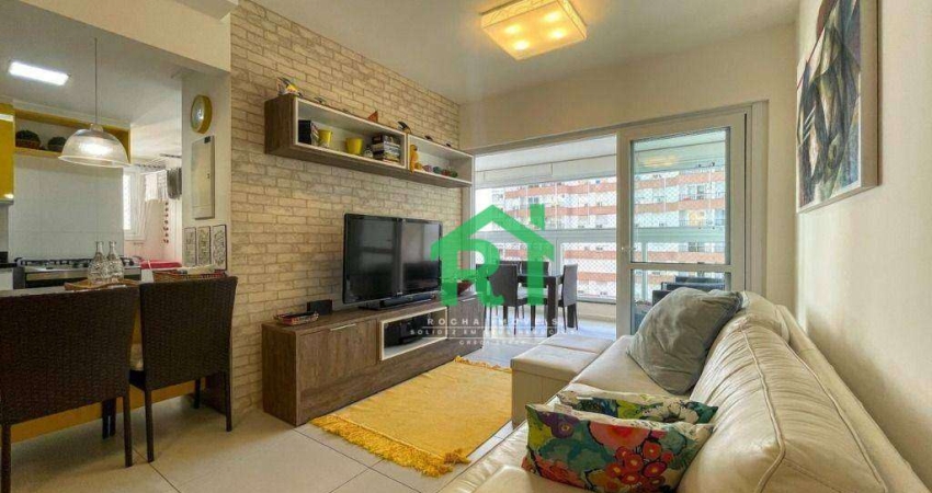 Apartamento com 3 dormitórios, 100 m² - venda por R$ 1.250.000,00 ou aluguel por R$ 6.500,02/mês - Pitangueiras - Guarujá/SP
