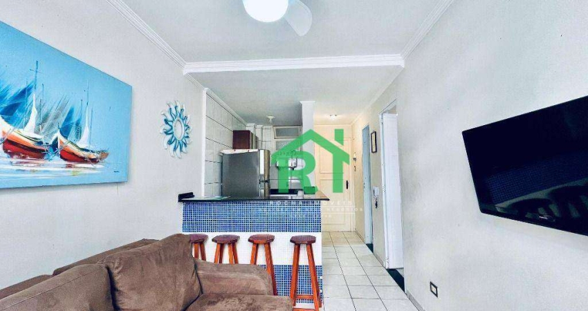 Apartamento com 1 dormitório à venda, 45 m² por R$ 330.000 - Pitangueiras - Guarujá/SP