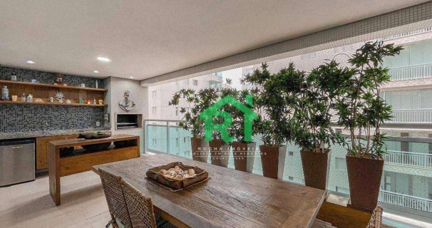 Apartamento com 4 dormitórios à venda, 134 m² por R$ 1.190.000,00 - Jardim Astúrias - Guarujá/SP