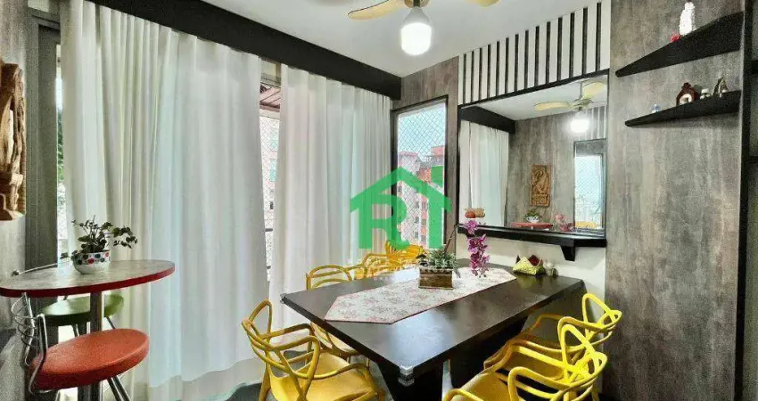Apartamento com 3 dormitórios à venda, 100 m² por R$ 550.000,00 - Enseada - Guarujá/SP