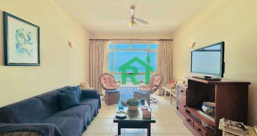 Apartamento Vista para o Mar, com 3 dormitórios à venda, 130 m² por R$ 940.000 - Pitangueiras - Guarujá/SP
