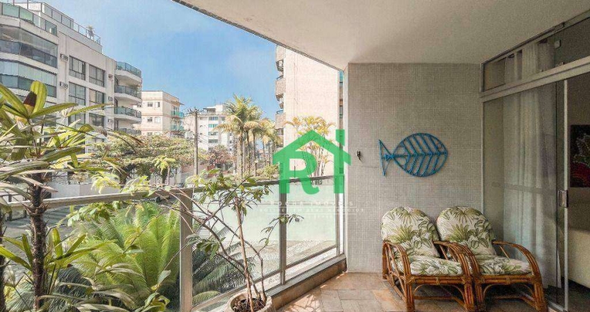 Apartamento Beira Mar, 3 dormitórios,( 3 Suítes) 2 Vagas, Lazer- Enseada -Guarujá/SP