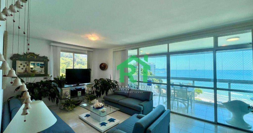 Apartamento frente mar com 3 quartos (2 suítes), 2 vagas e lazer à venda em Jardim Astúrias, Guarujá | Rocha Imóveis Guarujá