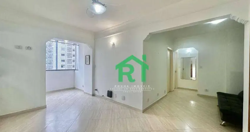Apartamento beira mar, 2 dormitórios (1 suíte), 1 vaga, Pitangueiras, Guarujá/SP.