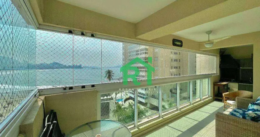 Apartamento à venda na Praia das Astúrias I Rocha Imóveis Guarujá.