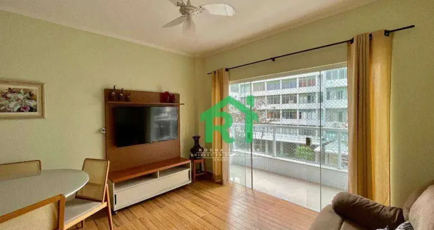 Apartamento com 3 dormitórios, 85 m² - venda por r$ 520.000,00 ou aluguel por r$ 4.000,00/mês - pitangueiras - guarujá/sp
