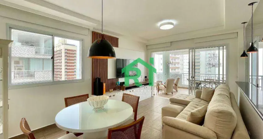 Apartamento com Varanda Gourmet, 3 Dormitórios (1 Suíte), 2 Vagas, Jardim Astúrias, Guarujá/SP