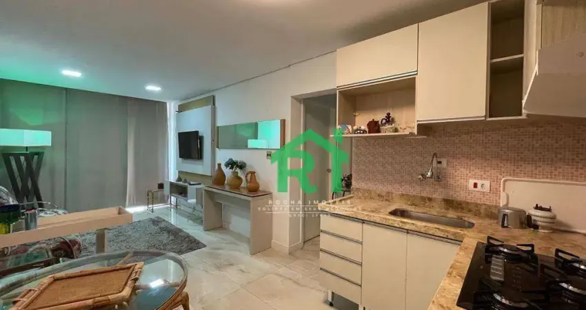 Apartamento com 1 dormitório à venda, 55 m² por R$ 410.000,00 - Pitangueiras - Guarujá/SP