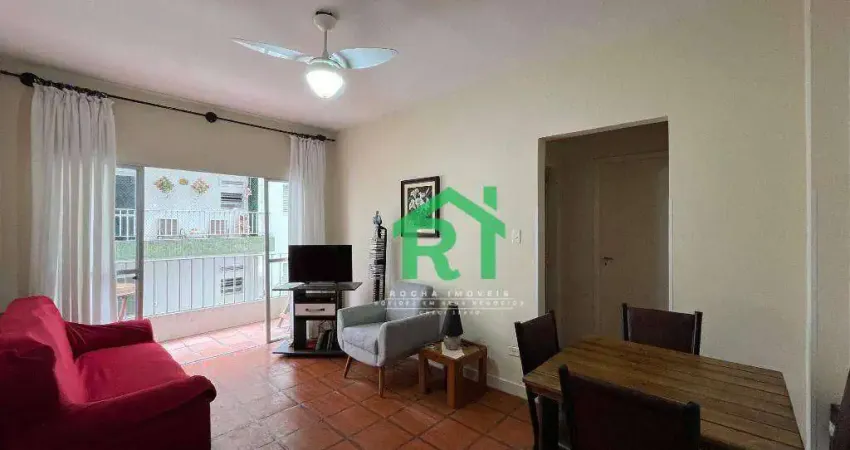 Apartamento 1 Quarto, 1 Vaga. Venda, 54m² R$240.000 - Enseada - Guarujá/SP