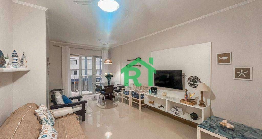 Apartamento Beira-Mar 2 Quartos (1 Suíte), Lazer. Venda, 98m² R$580.000 - Pitangueiras - Guarujá/SP