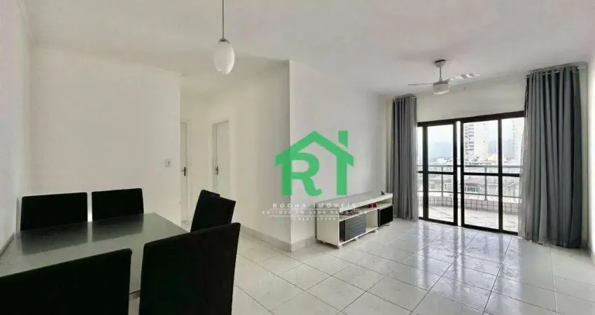Apartamento moderno, 3 dormitórios (1 suíte), 2 vagas, lazer, Enseada, Guarujá/SP.