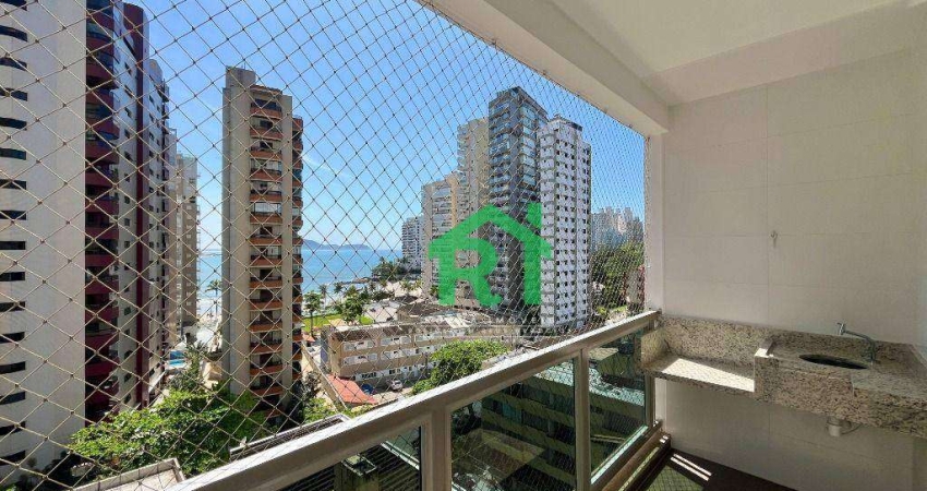 Apartamento com Vista Mar, 3 Quartos, 1 Vaga, Jardim Astúrias, Guarujá/SP
