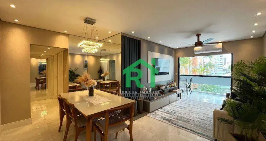 Apartamento Beira Mar, 3 Dormitórios (3 Suítes), 1 Vaga, Área de Lazer, Enseada, Guarujá/SP