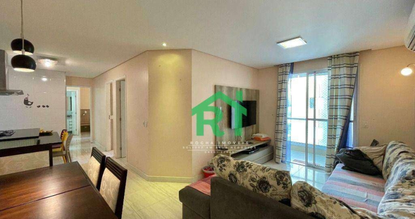 Apartamento Frente Mar, 3 Dormitórios (1 Suíte), 2 Vagas, Lazer, Jardim Astúrias, Guarujá/SP