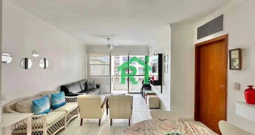 Apartamento beira mar, vista mar, 3 dormitórios (1 suíte), 2 vagas, pitangueiras, guarujá/sp.