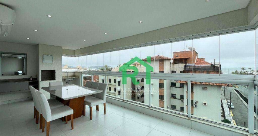 Apartamento Beira Mar, Reformado, 3 Dormitórios (3 Suítes), 2 Vagas, Lazer, Enseada, Guarujá/SP