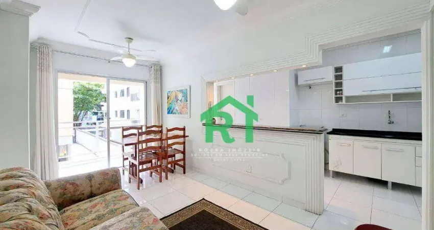 Apartamento à Beira Mar, 2 Dormitórios, 1  Vaga, Praia da Enseada - Guarujá/SP
