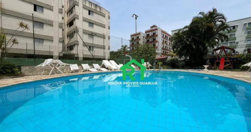 Apartamento com 3 quartos (1 suíte), 1 vaga e lazer à venda em jardim astúrias, guarujá