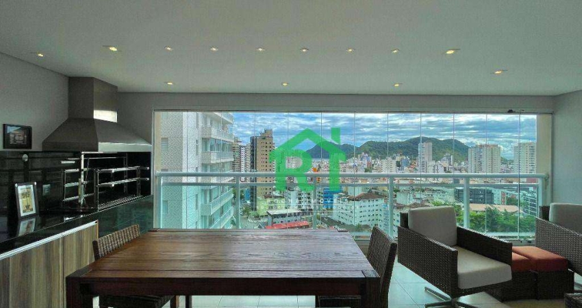 Apartamento 3 Quartos (1 Suíte), 2 Vagas, Lazer, Praia das Astúrias, Guarujá.