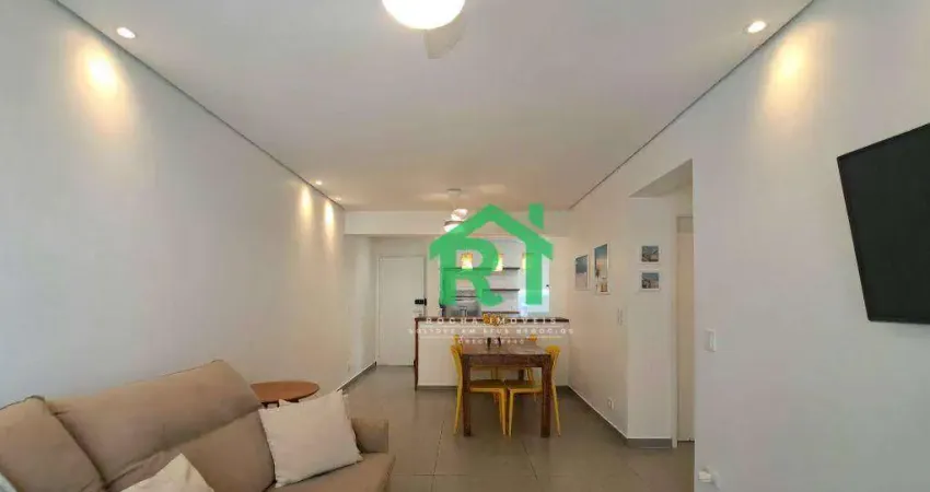Apartamento com 3 dormitórios à venda, 88 m² por r$ 425.000,00 - enseada - guarujá/sp
