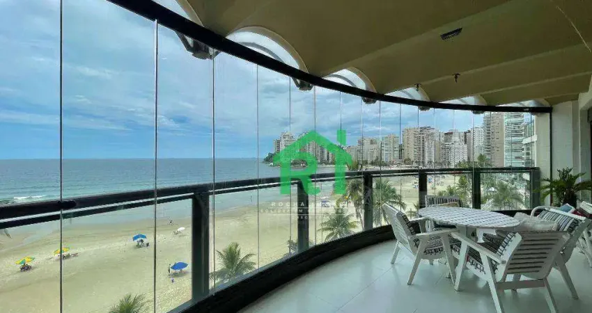 Apartamento Frente Mar, 3 Dormitórios (Suítes), 2 Vagas, Jardim Astúrias, Guarujá/SP