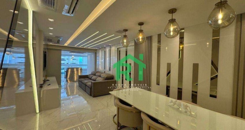 Apartamento Reformado, 2 Dormitórios (1 Suíte), 2 Vagas, Área Lazer, Jardim Astúrias, Guarujá/SP