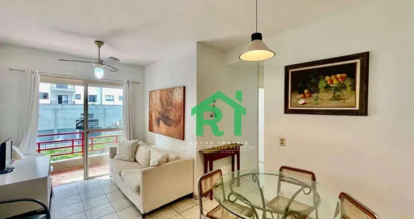 Apartamento com 2 dormitórios para alugar, 59 m² por R$ 2.800,00/mês - Enseada - Guarujá/SP