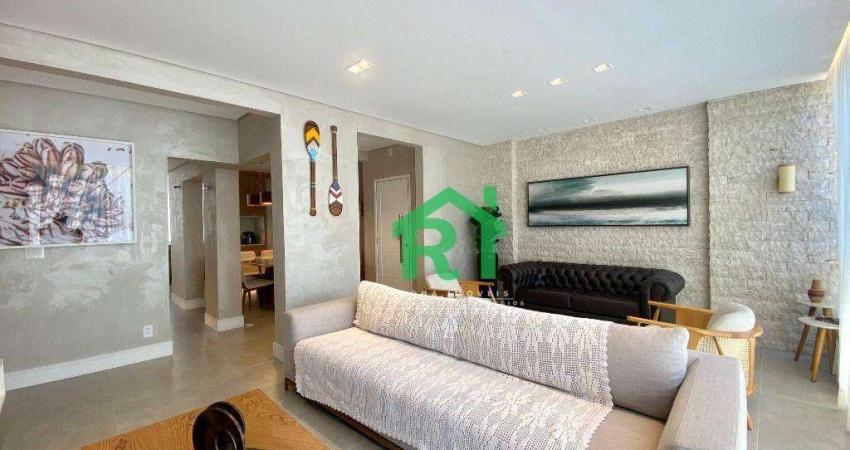 Apartamento Beira Mar, 3 Dormitórios (1 Suíte), 1 vaga - Pitangueiras - Guarujá/SP