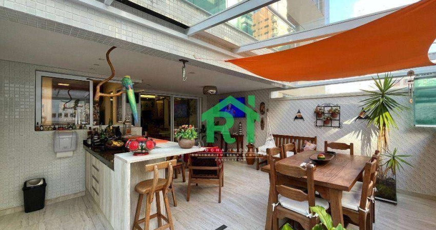 Apartamento Garden com 3 quartos (2 suítes), 2 vagas e lazer à venda em Pitangueiras, Guarujá | Rocha Imóveis Guarujá