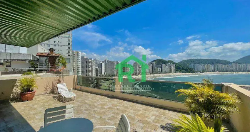 Cobertura à venda na Praia das Astúrias I Rocha Imóveis Guarujá.
