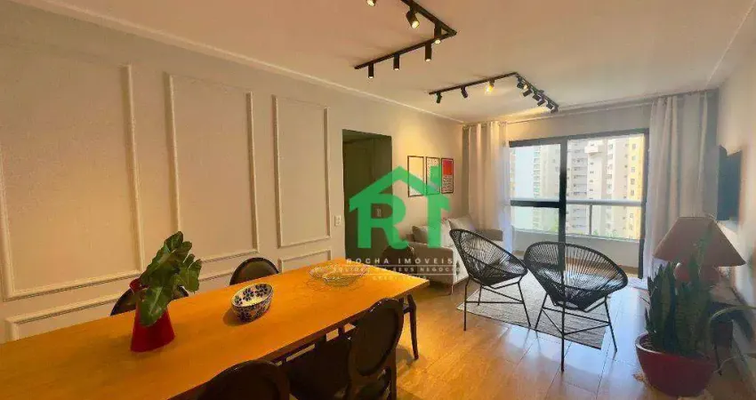 Apartamento à beira mar com 2 quartos, 1 vaga à venda em pitangueiras, guarujá