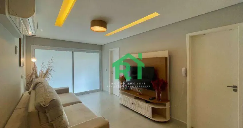 Apartamento à beira mar com 2 quartos (2 suítes), 1 vaga à venda em pitangueiras, guarujá