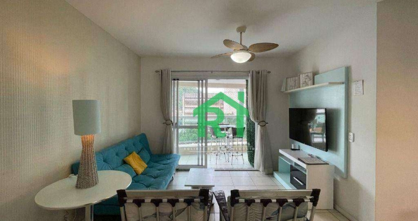 Apartamento com 2 dormitórios, 85 m² - venda por R$ 820.000 ou aluguel por R$ 6.800/mês - Pitangueiras - Guarujá/SP