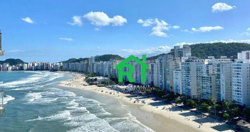 Apartamento Frente Mar com 4 dormitórios (3 suítes), 2 vagas, Praia das Pitangueiras - Guarujá/SP