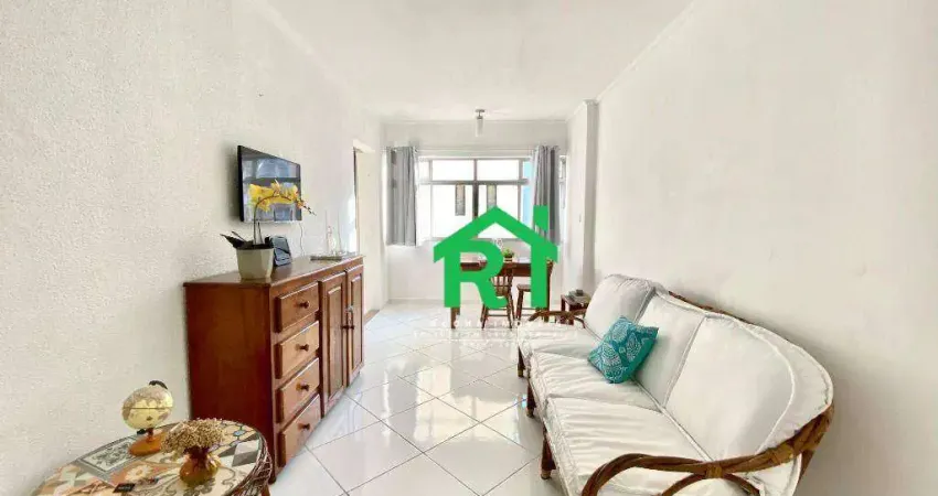 Apartamento Beira Mar com 1 dormitórios (1 suítes), Praia das Pitangueiras - Guarujá/SP