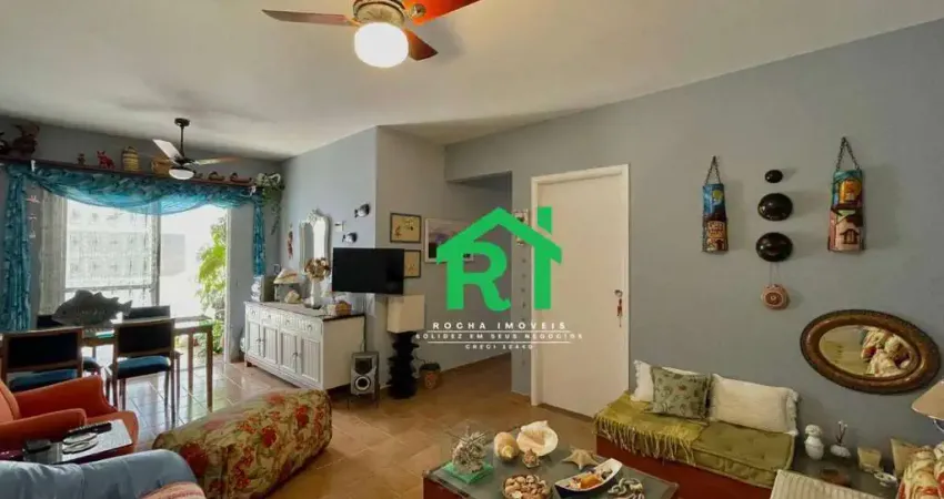 Apartamento com 2 Dormitórios (1 Suíte), Beira Mar, Reformado, Sacada, Enseada, Guarujá/SP