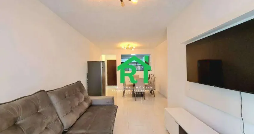 Apartamento com 3 dormitórios, 100 m² - venda por R$ 650.000 ou aluguel por R$ 5.500/mês - Pitangueiras - Guarujá/SP