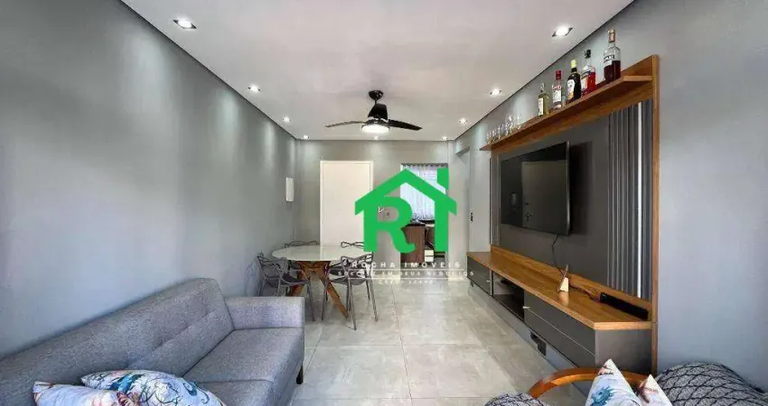 Apartamento com 2 quartos, 1 vaga à venda em jardim astúrias, guarujá