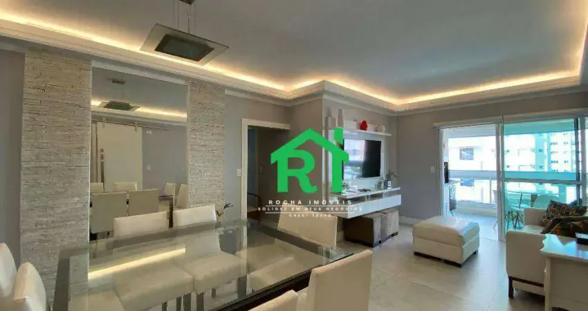 Apartamento com 3 dormitórios, 115 m² - venda por r$ 780.000,00 ou aluguel por r$ 7.800,02/mês - enseada - guarujá/sp