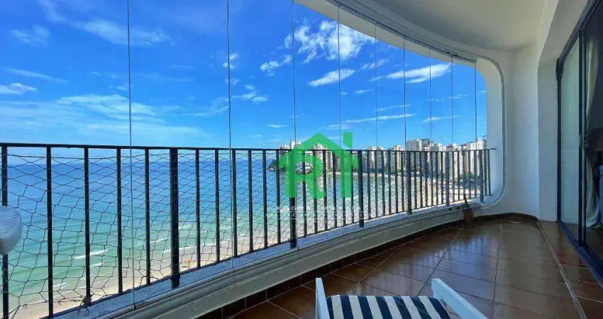 Apartamento Frente Mar, Vista Mar, 3 Dormitórios (1 Suíte), 1 Vaga, Jardim Astúrias, Guarujá/SP