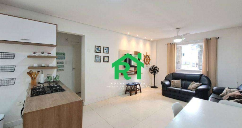 Apartamento com 2 dormitórios à venda, 60 m² por R$ 330.000,00 - Pitangueiras - Guarujá/SP