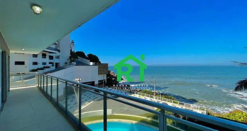 Apartamento frente mar com 3 quartos (1 suíte), 1 vaga e lazer à venda em Jardim Astúrias, Guarujá | Rocha Imóveis Guarujá