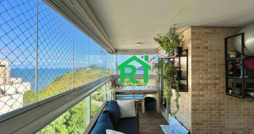 Apartamento à beira mar com 2 quartos (1 suíte) à venda no Jardim Astúrias, Guarujá